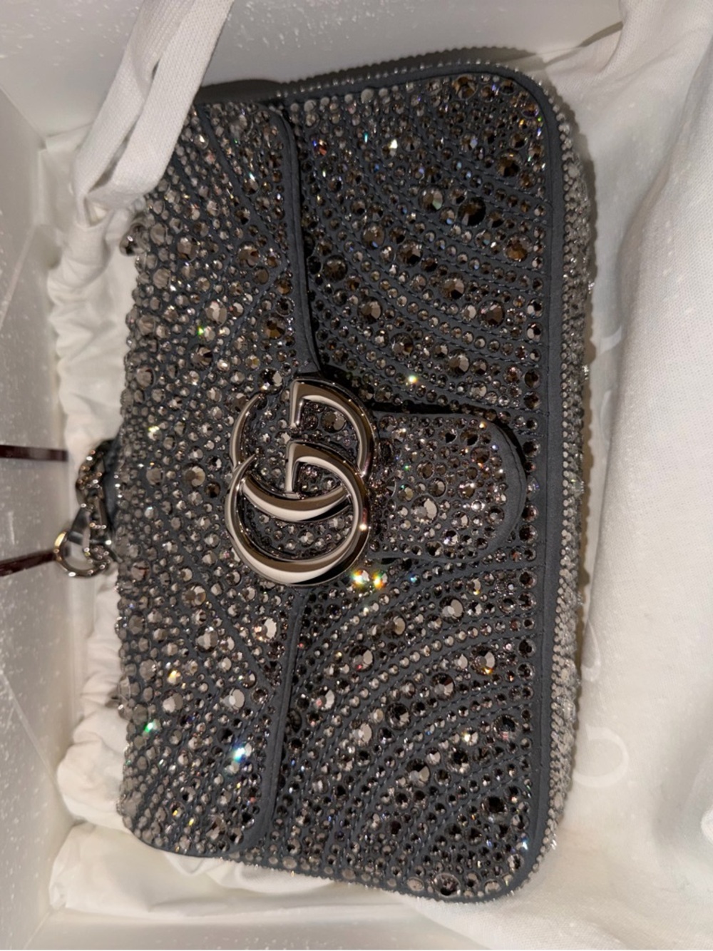 Gucci crystal Marmont flap  limited edition winter 2025 - Picture 6 of 13